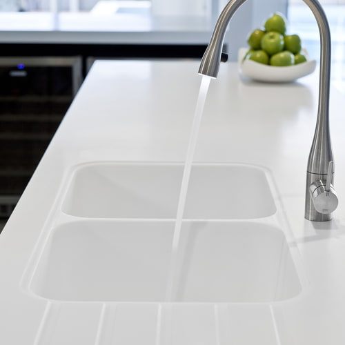 Staron Produkte Arbeitsplatte Waschbecken und Arbeitsplatte aus Mineralwerkstoff Staron