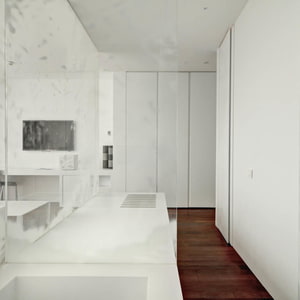Suite Badezimmer aus STARON Bright White